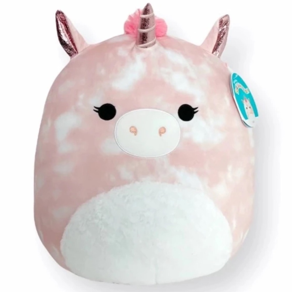Unicorn Squishmallow Leil 18 inch Large Pink Tye Dye Soft Pillow New Gift